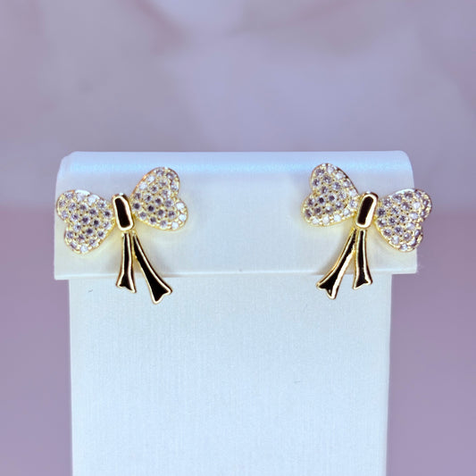 coquette bow earrings