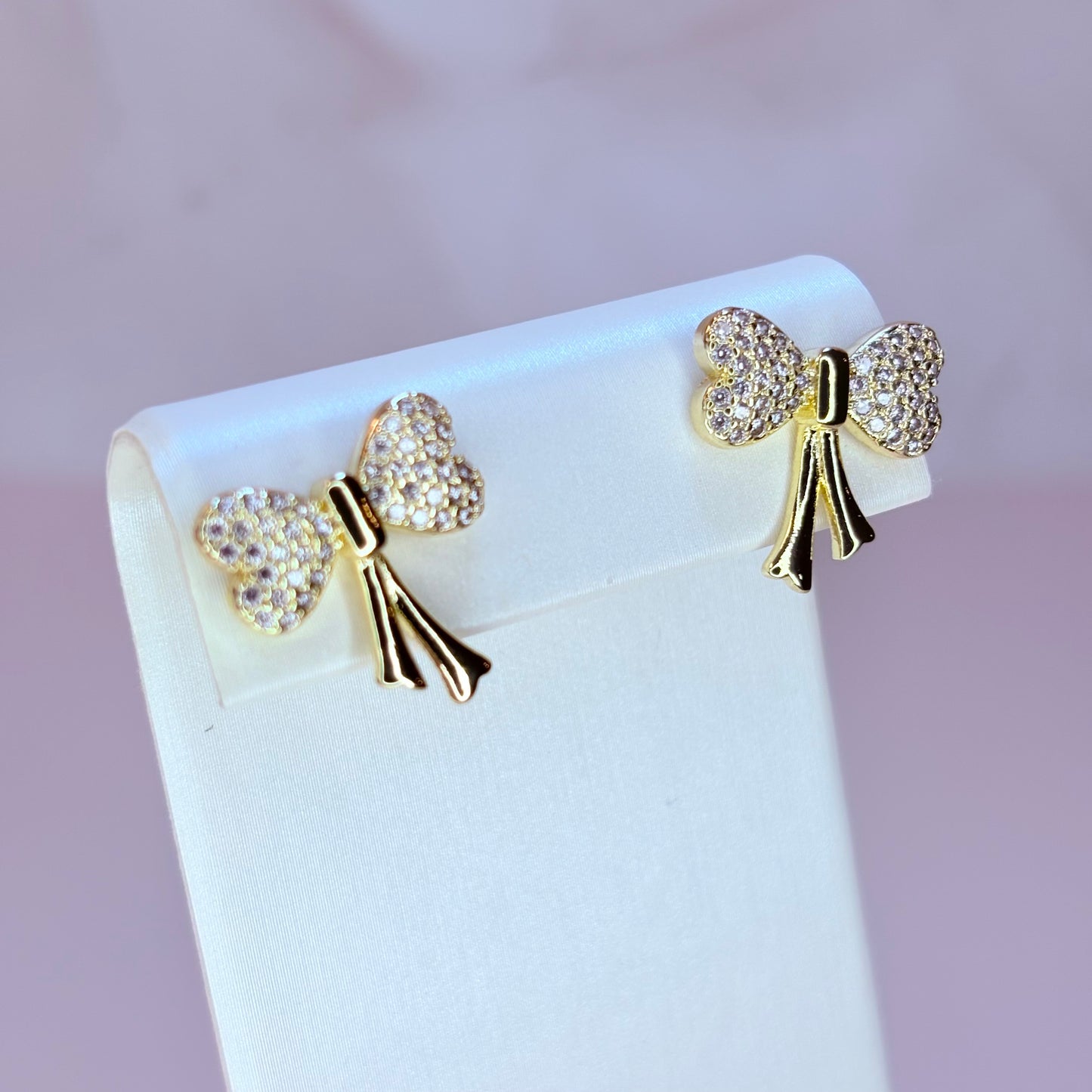 coquette bow earrings
