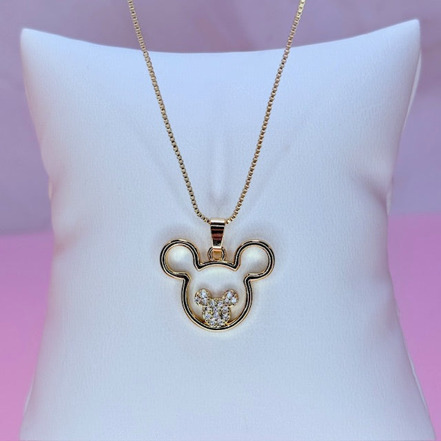 coquette mouse necklace