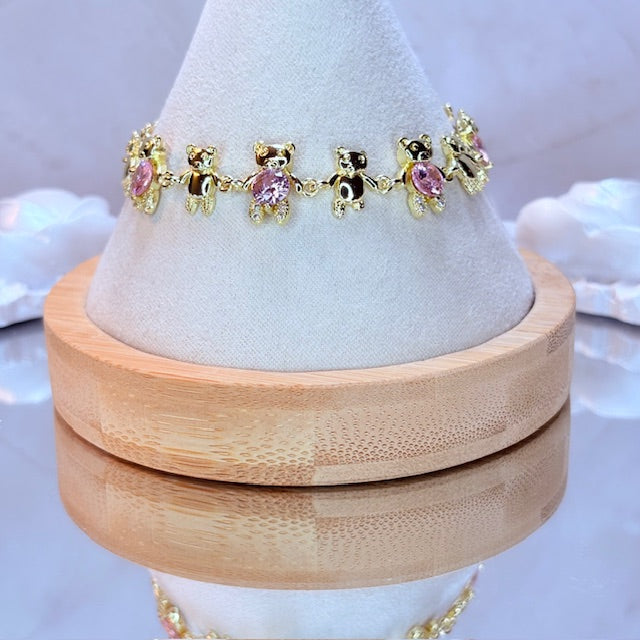 crystal bear bracelet