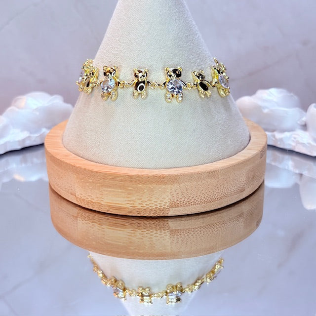 crystal bear bracelet