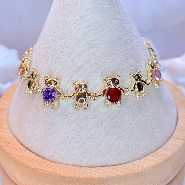 crystal bear bracelet