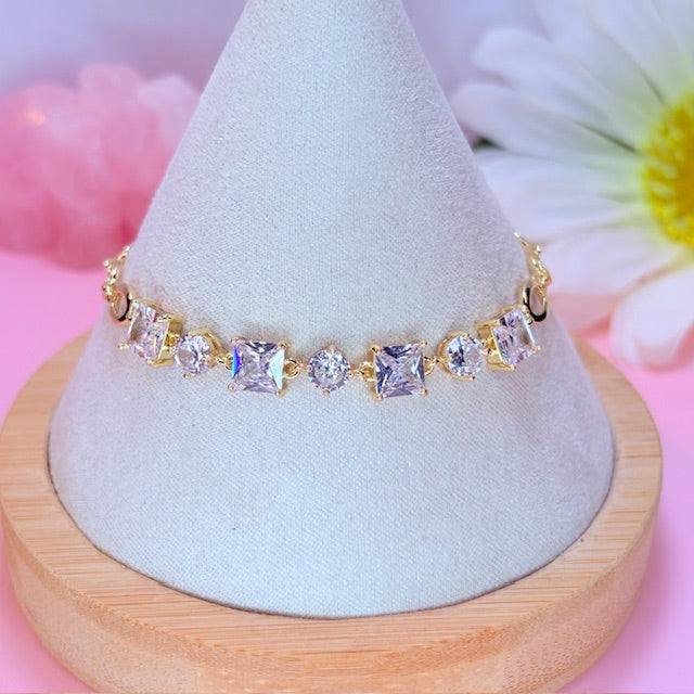 crystal link bracelet