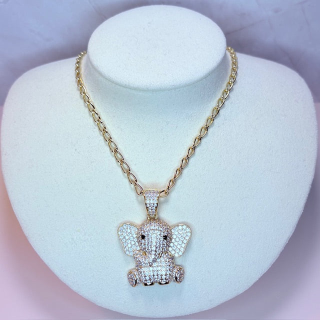 cute elephant necklace