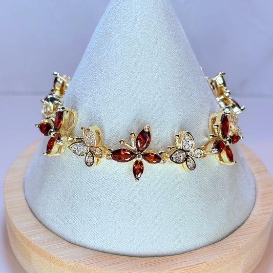 dahlia butterfly bracelet