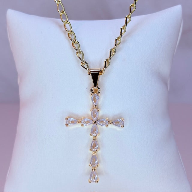 dainty cross necklace