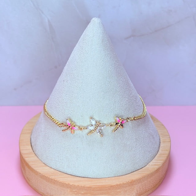 dainty dragonfly bracelet