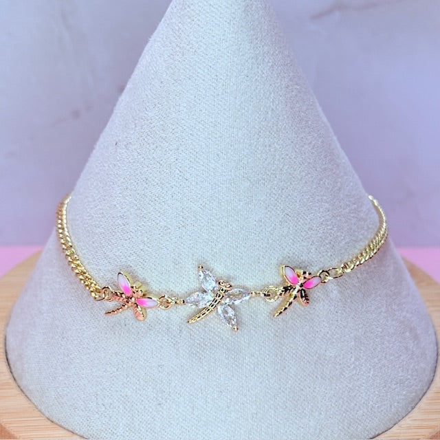 dainty dragonfly bracelet