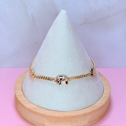 dainty elephant bracelet