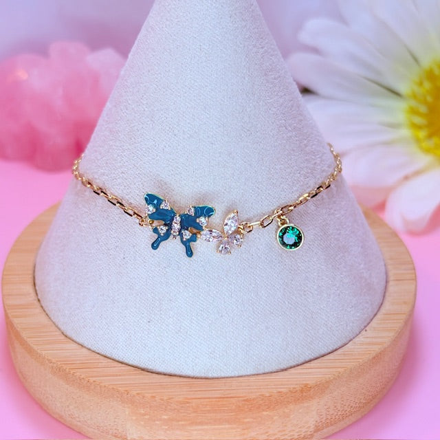 dainty butterfly bracelet