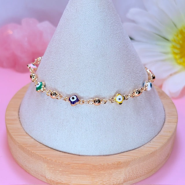 dainty evil eye bracelet