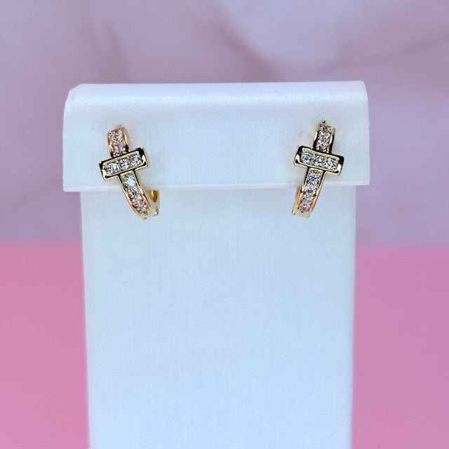 dainty faith earrings