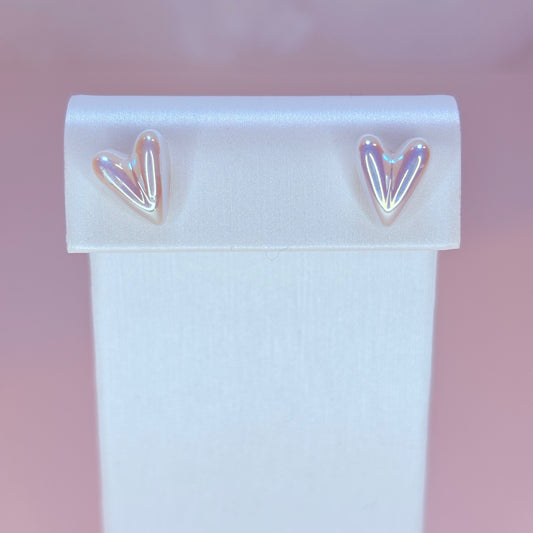 daisy heart earrings
