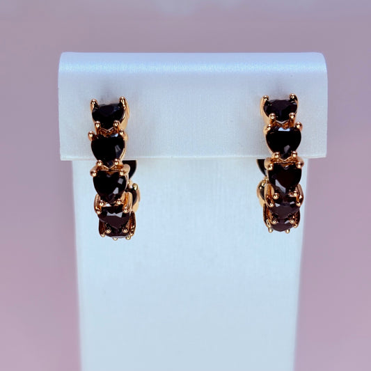 dark romance hoop earrings