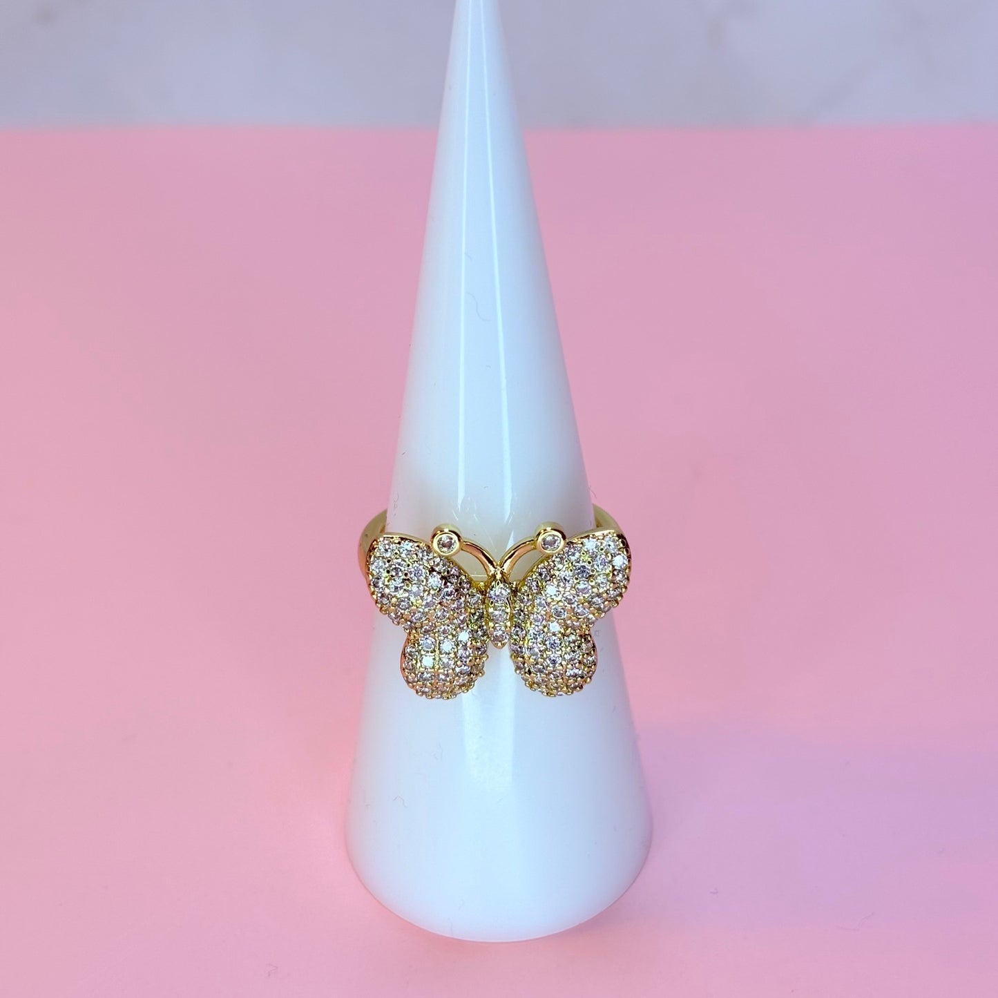 diamond flutter ring