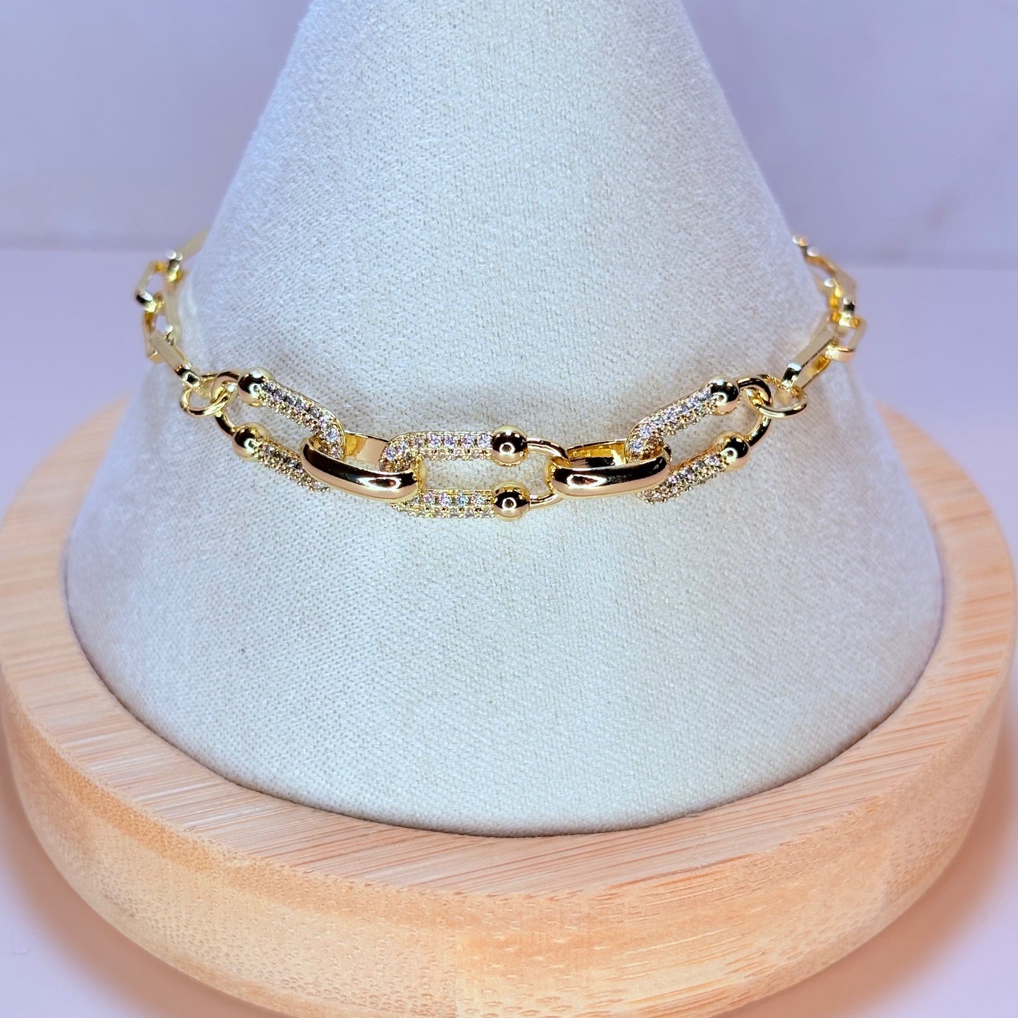 diamond links bracelet
