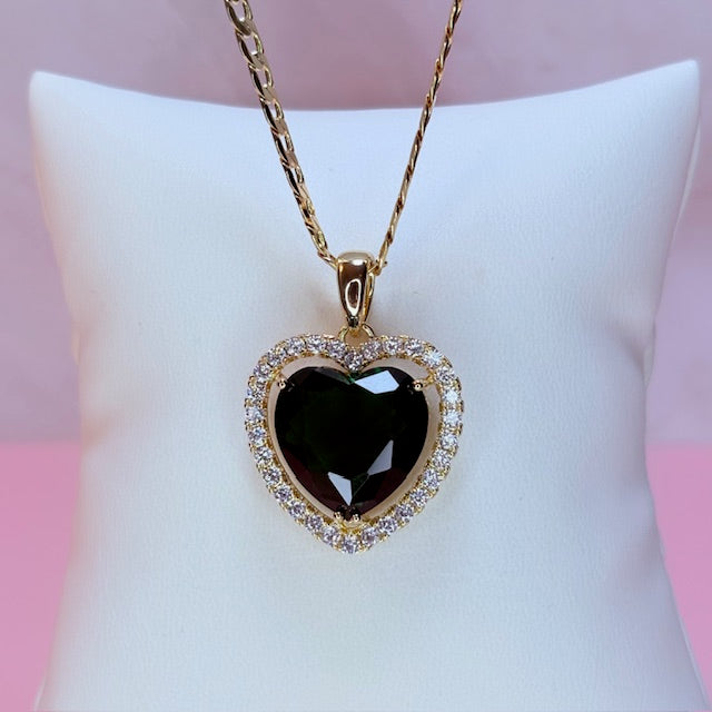 heart halo necklace