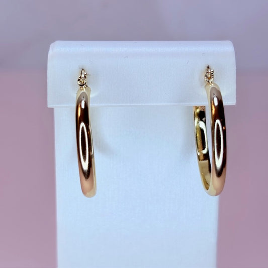 everyday smooth flat midi hoops
