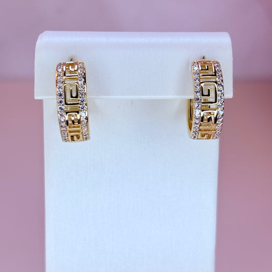 fendi inspo hoop earrings