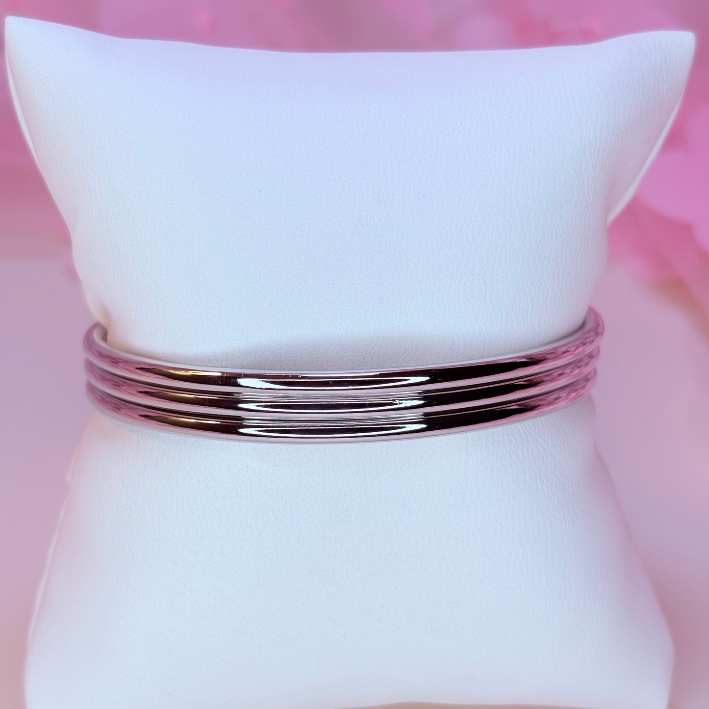 silver fin de semana bangle