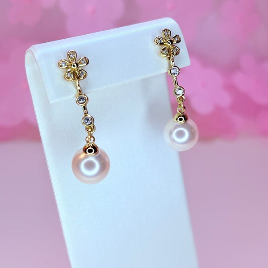 fluer pearl earrings