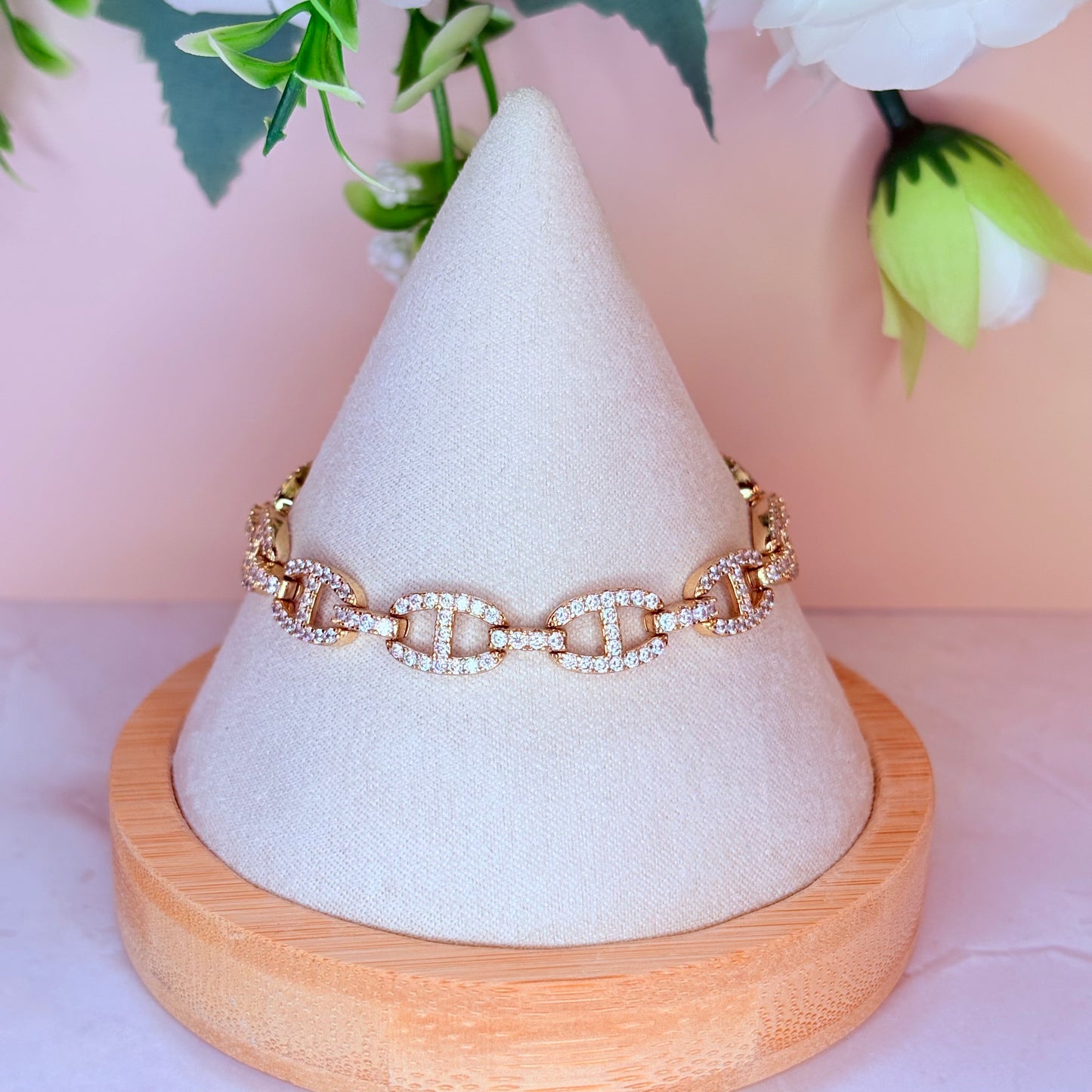 gg diamond bling bracelet