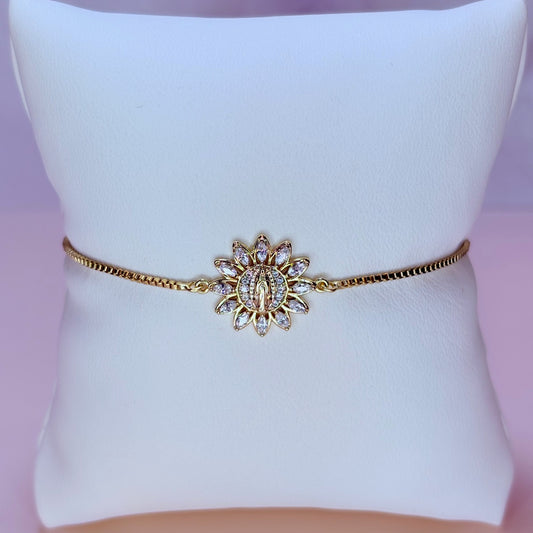 girasol with virgencita bracelet