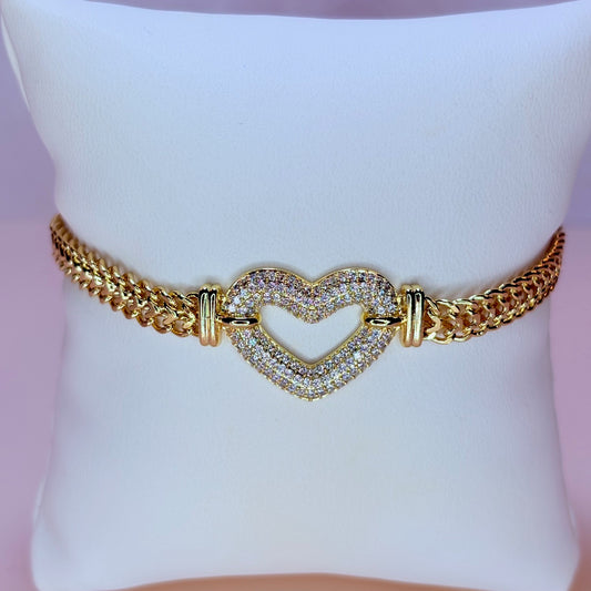 glam heart bracelet