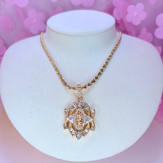 goddess glow mary necklace