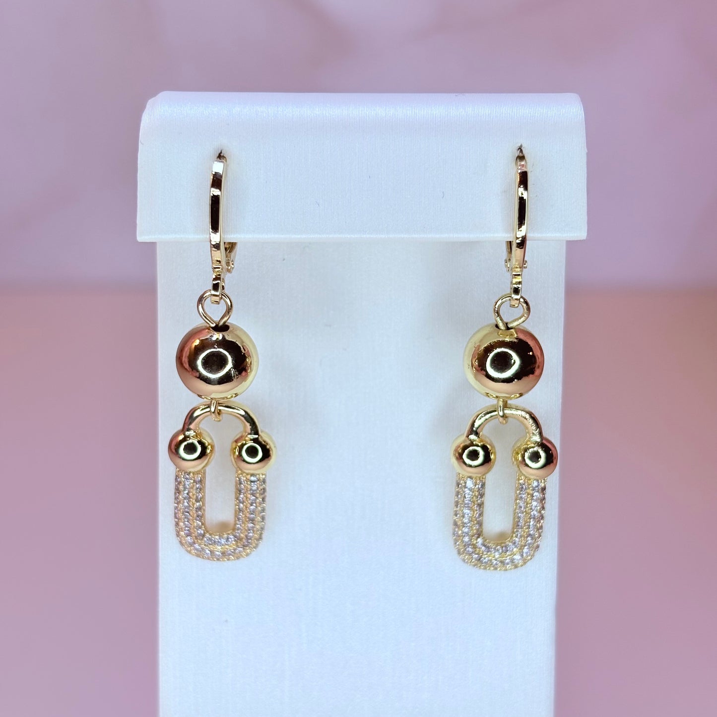 gold balin link earring