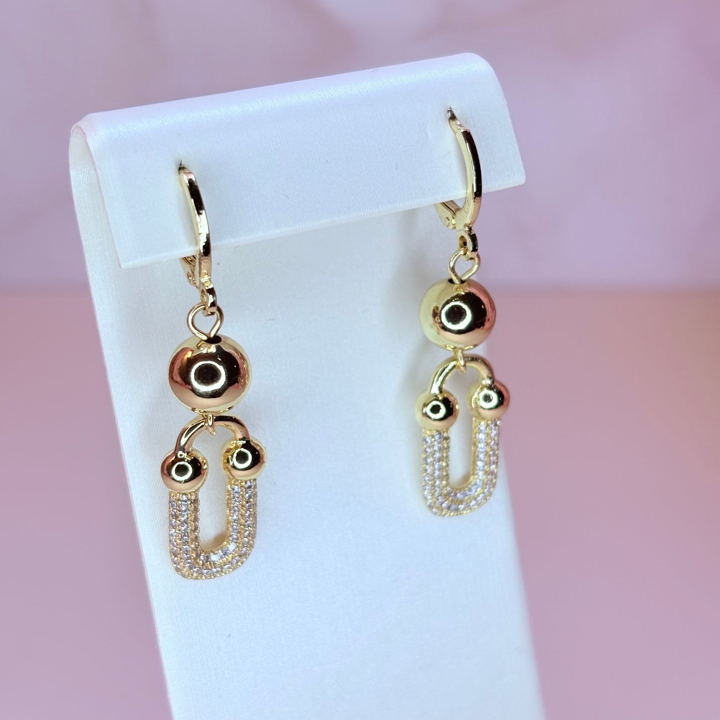 gold balin link earring
