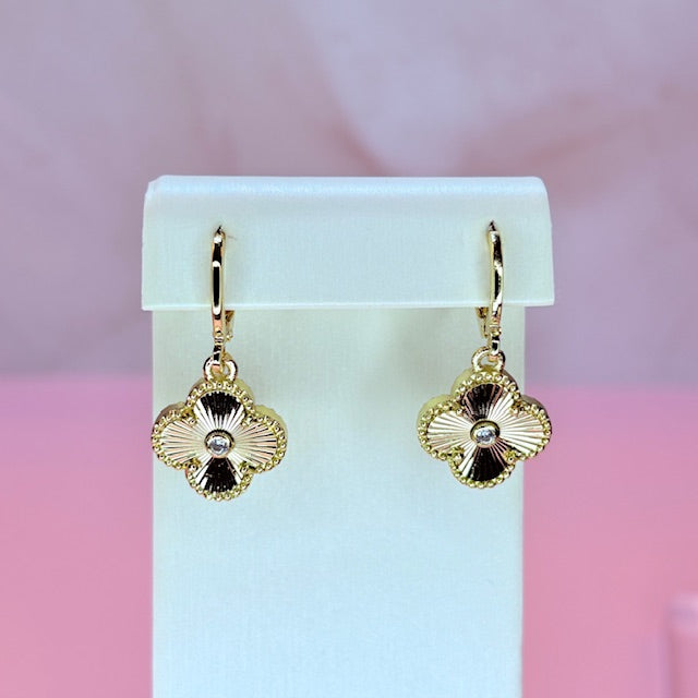 gold drop earrings