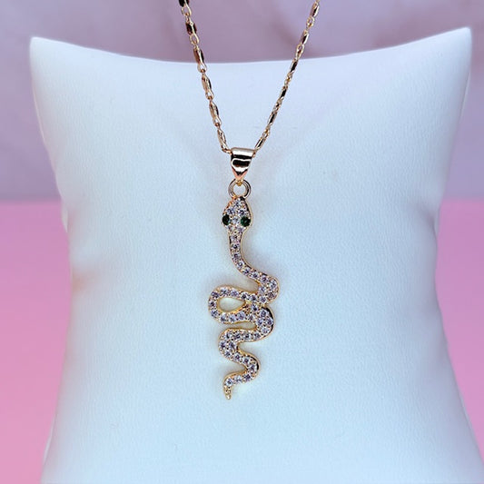 golden snake necklace
