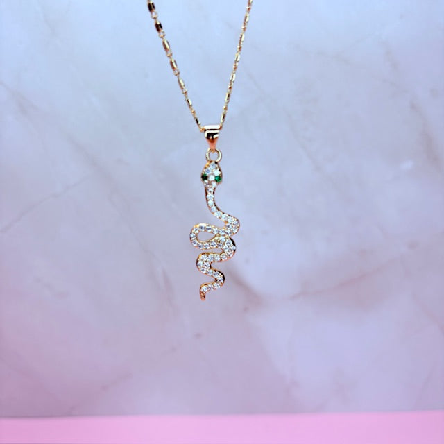 golden snake necklace