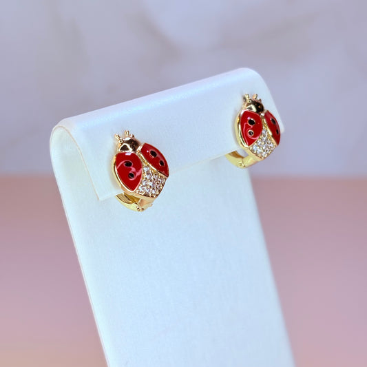 mariquita huggie earrings