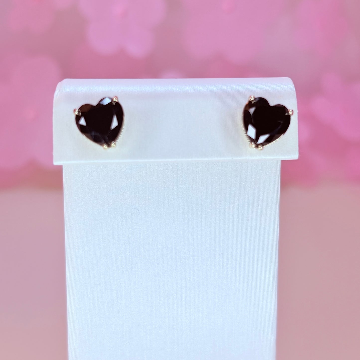 heart diamond earrings