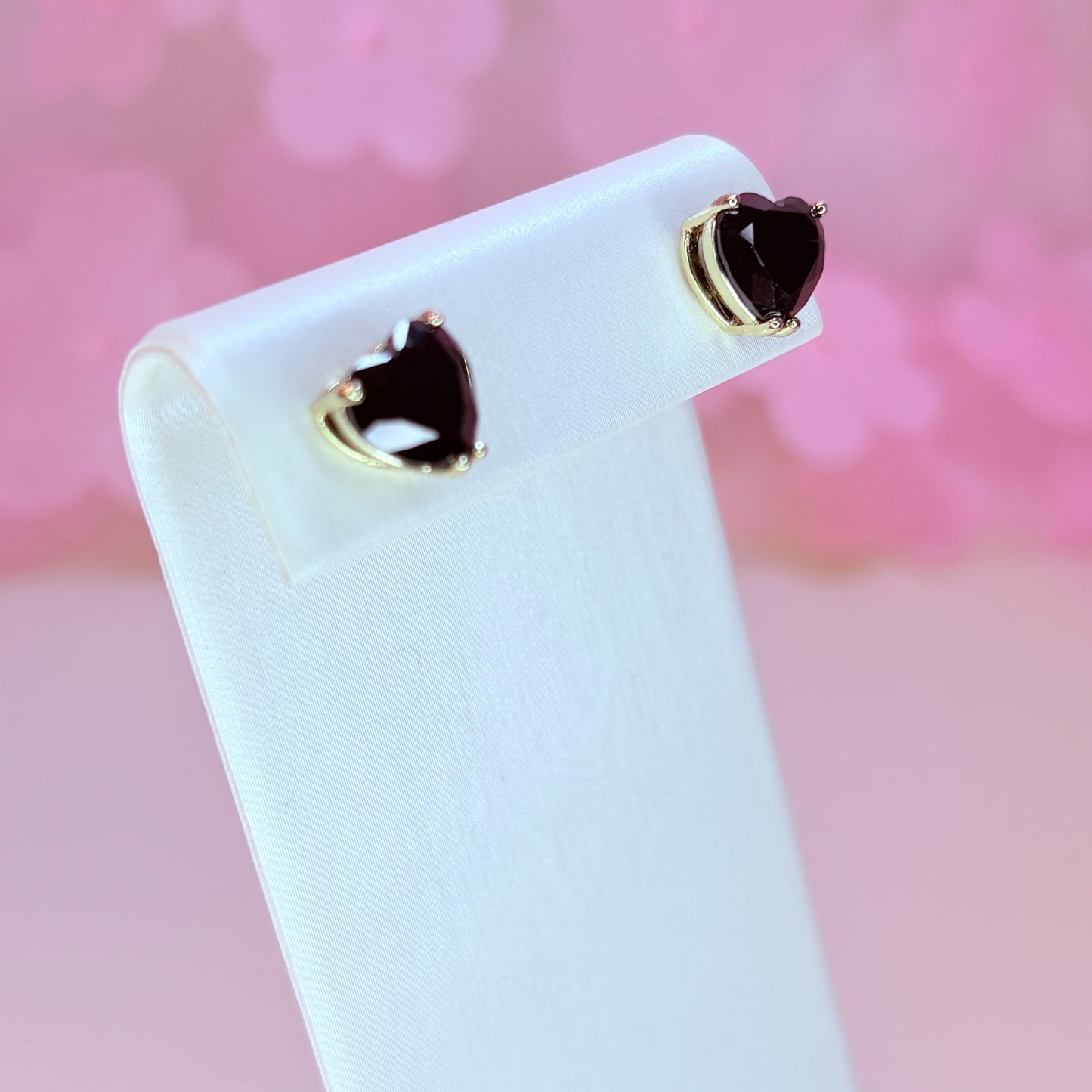 heart diamond earrings