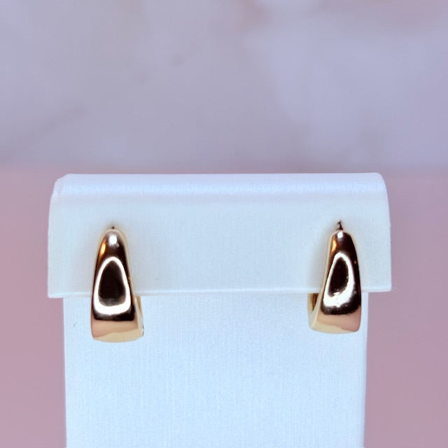 gold tiny chunky huggies