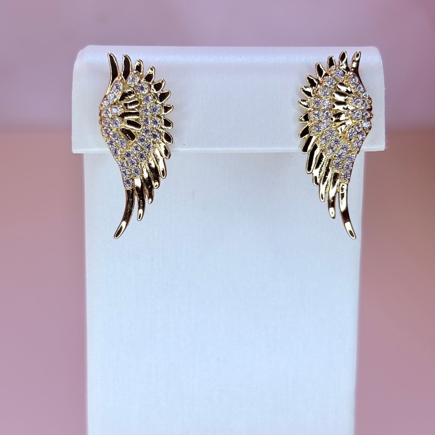 gold wing earring