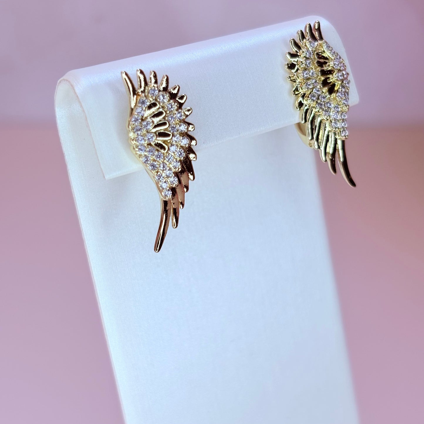gold wing earring