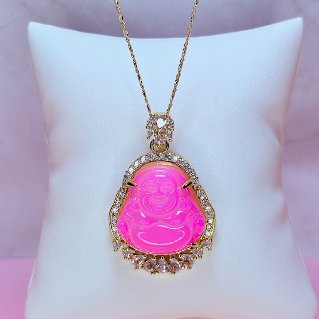 halo buddah necklace
