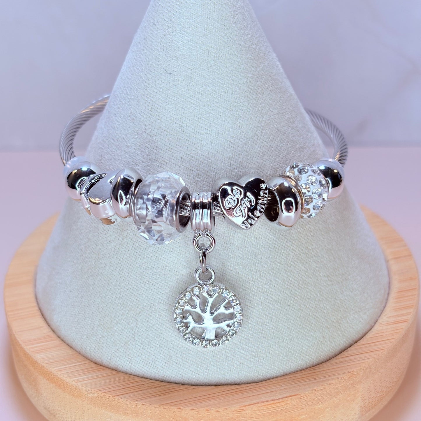 heartbeats & harmony charm bangle