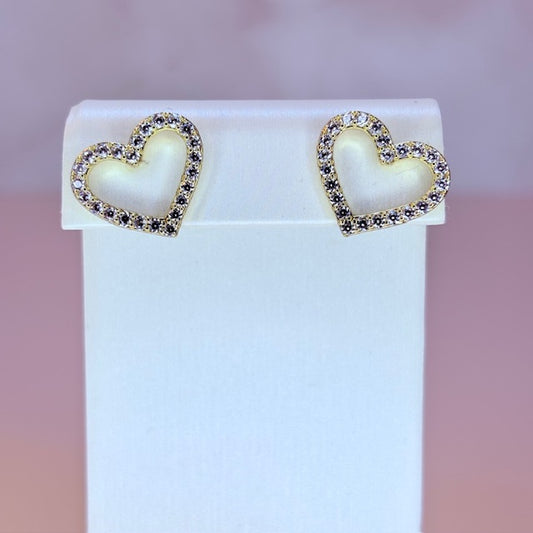 heart halo earrings