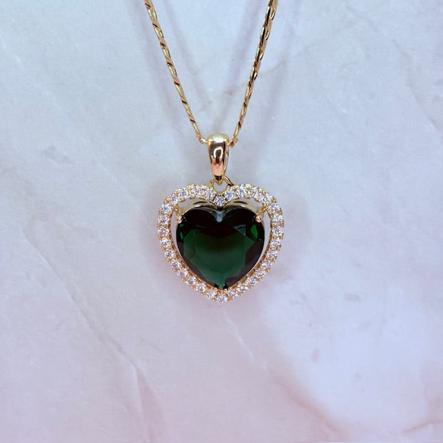 heart halo necklace