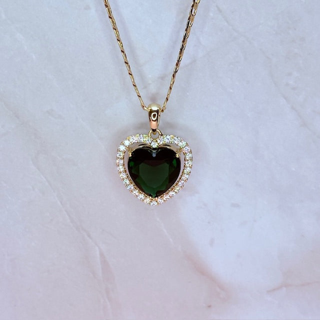 heart halo necklace