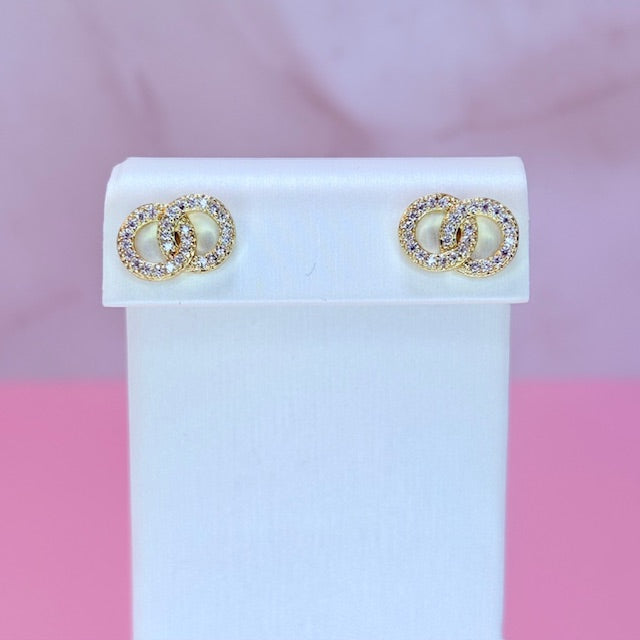 infinity link earrings