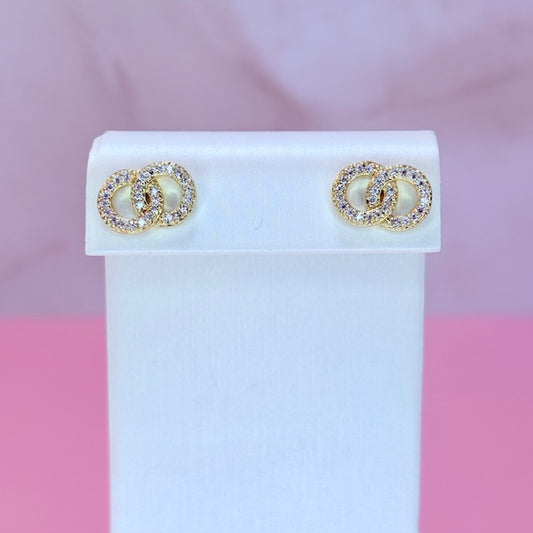 infinity link earrings