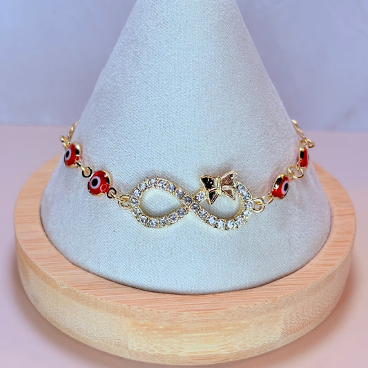 infinity red evil eye bracelet