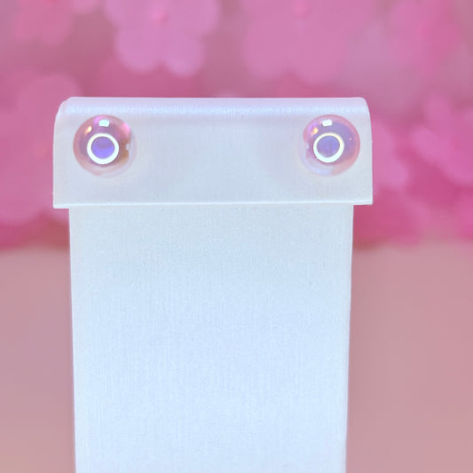 iridescent pearl earrings