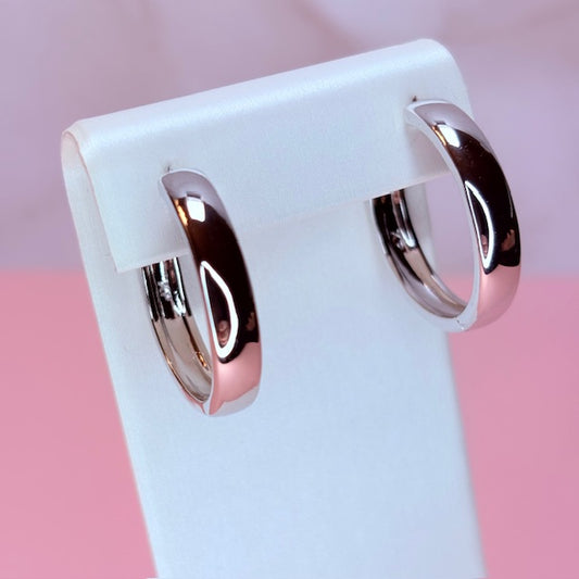 "it girl" silver hoops